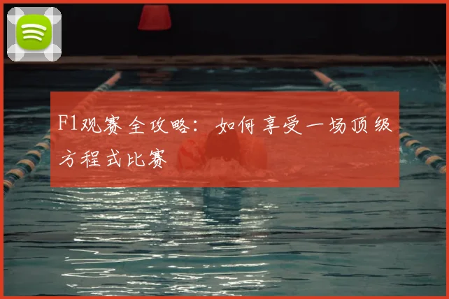 F1观赛全攻略:如何享受一场顶级方程式比赛